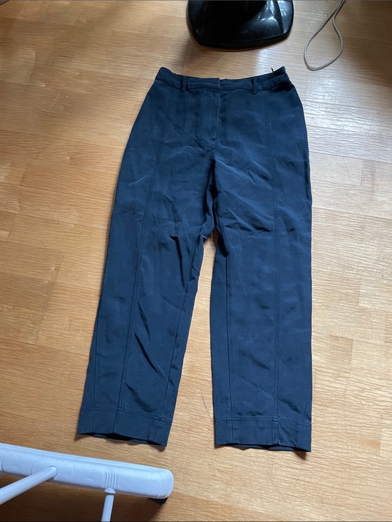 Babaton Pants - Babaton Navy Dress Pants - Straight Tailored Cut